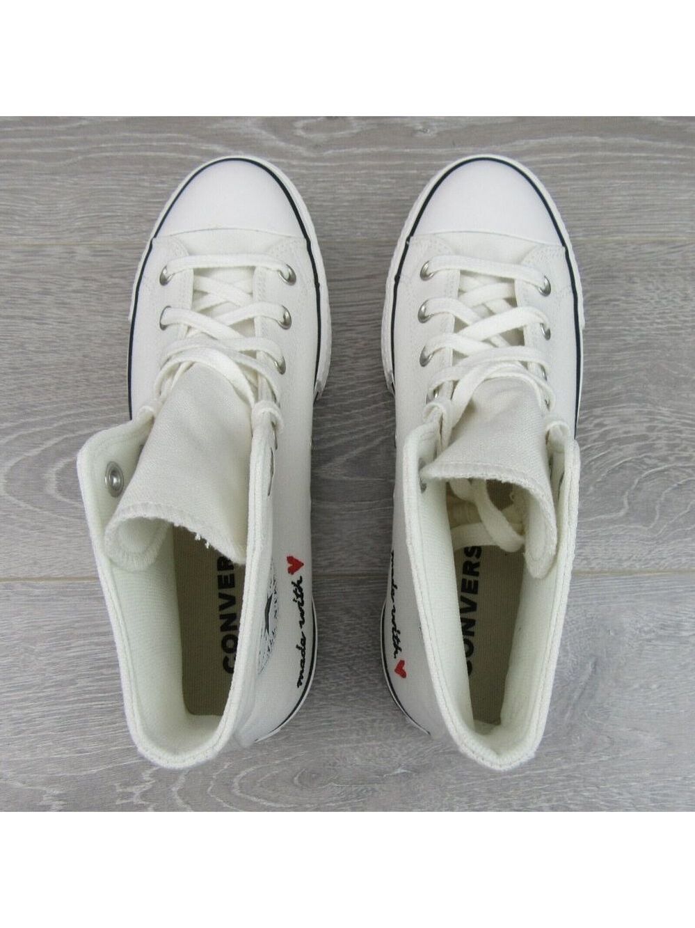 Converse Chuck Taylor All Star HI Lift Made with Love Women's Size 9.5 NEW - Picture 11 of 15